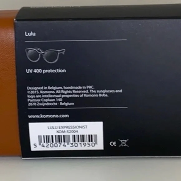 Chic Black and Brown Gradient Sunglasses NEW KOMONO Lulu Expressionist - Picture 9 of 9